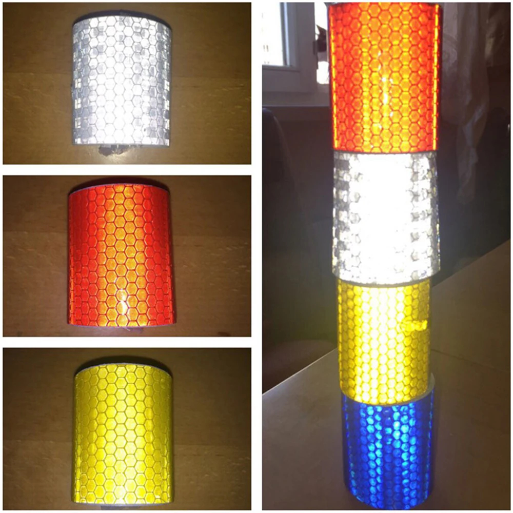 Warning Light Reflector Protective Sticker Reflective Film Car Reflective Safety Strip Stickers 5cm 1/3/5/10M 20M 1PC