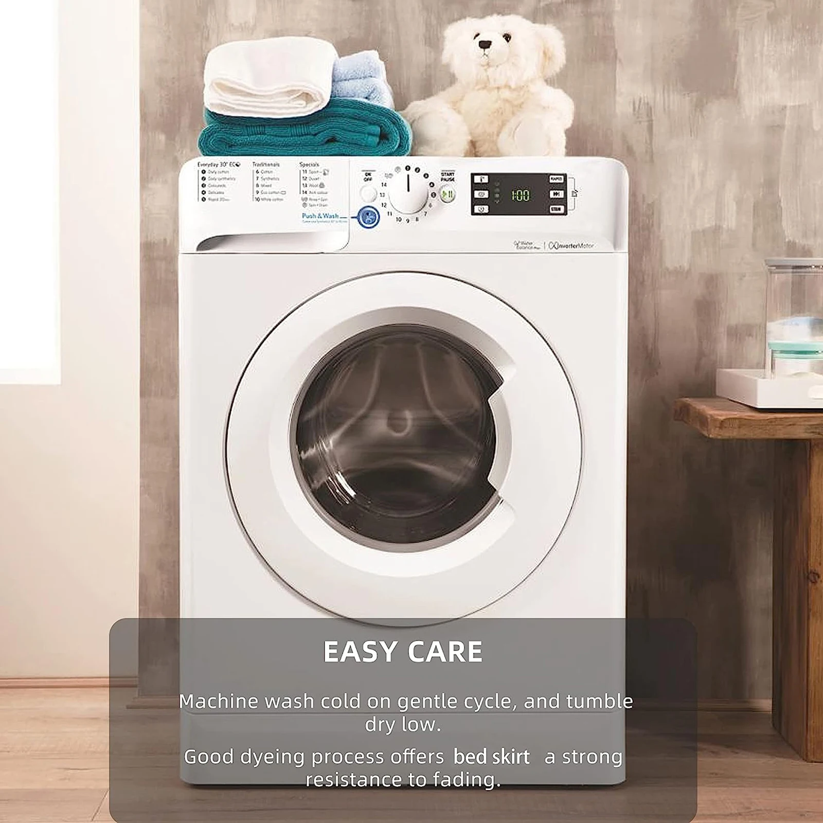 Elastic Wrap-Around Bed Skirt 6