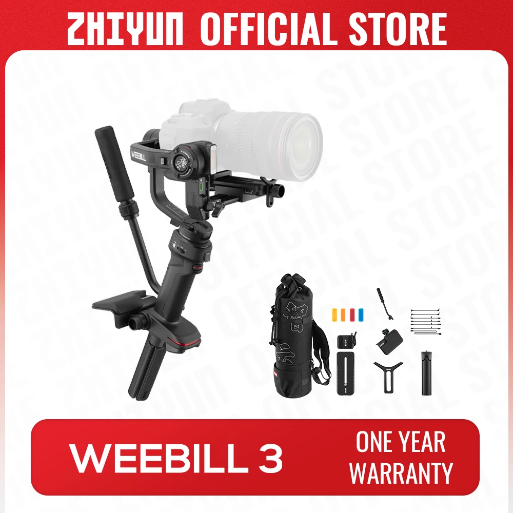 

ZHIYUN Official Weebill 3 3-Axis Camera Gimbal Outdoor Video Cameras Stabilizer for DSLR Mirrorless Canon/Sony/Panasonic/Nikon