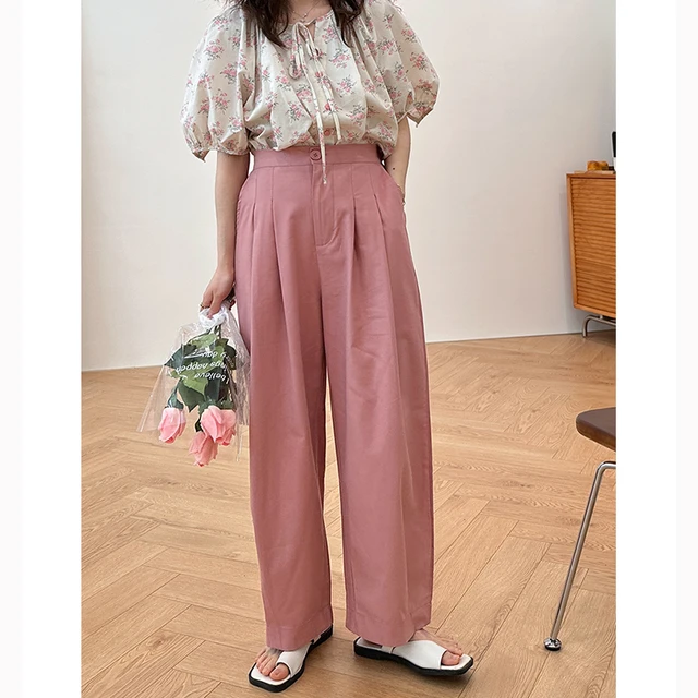 High Waist Wide Leg Pants, Scorpion in Water Bottle, Loose