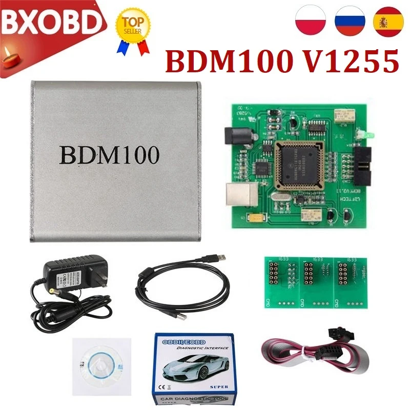 car battery drain tester Professional BDM100 V1255 ECU Flasher Chip Tuning Programmer Interface BDM 100 ECU Flasher Code Reader OBDII Diagnostic Tool test car battery with multimeter