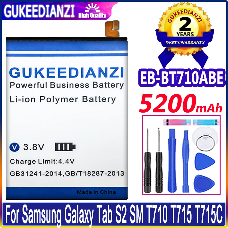 Batteria Bateria 5200Mah Per Samsung Galaxy Tab S2 8.0 T710 T715 T713 T719 T715C Sm T713N T719C Eb-Bt710Abe Batteria Ad Alta Capacità