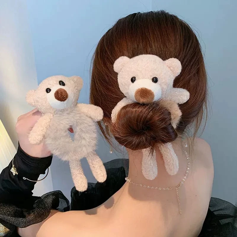 

Резинка для волос с имитацией кроличьего меха для женщин и девочек