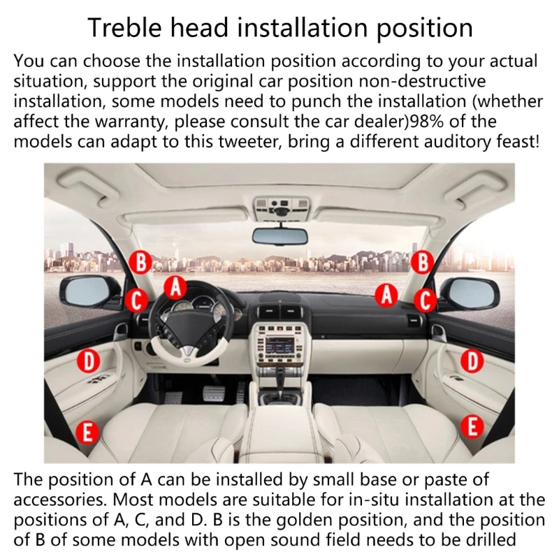 Qualità Per Altoparlanti Per Auto Tweeter A Cupola Ehicle Altoparlanti Per Musica Automatica 120W