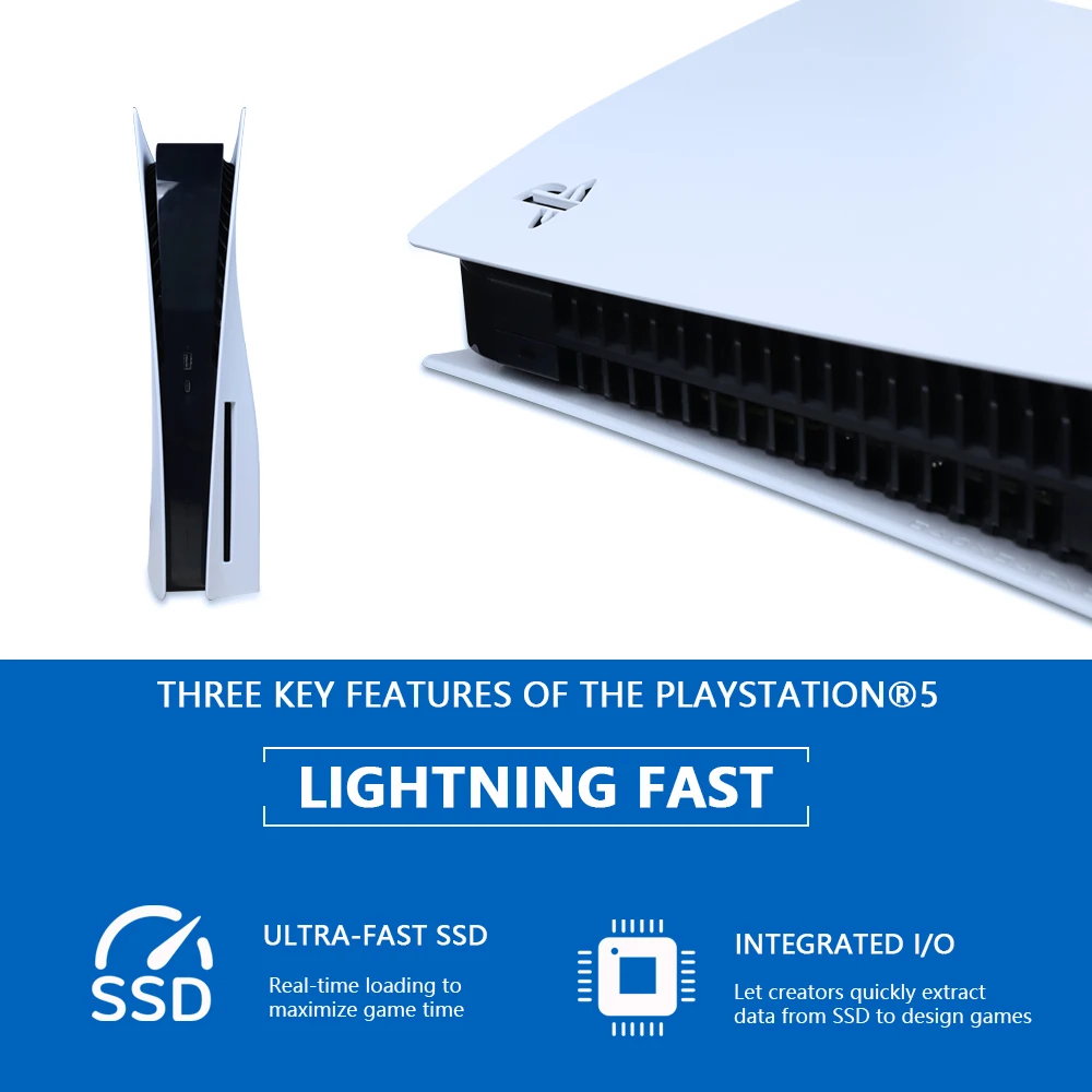 Sony-Console PlayStation 5, Edição Digital PS5, Armazenamento para Jogos,  Ultra Alta Velocidade, Controladores Adaptativos SSD, Áudio 3D, 825GB -  AliExpress