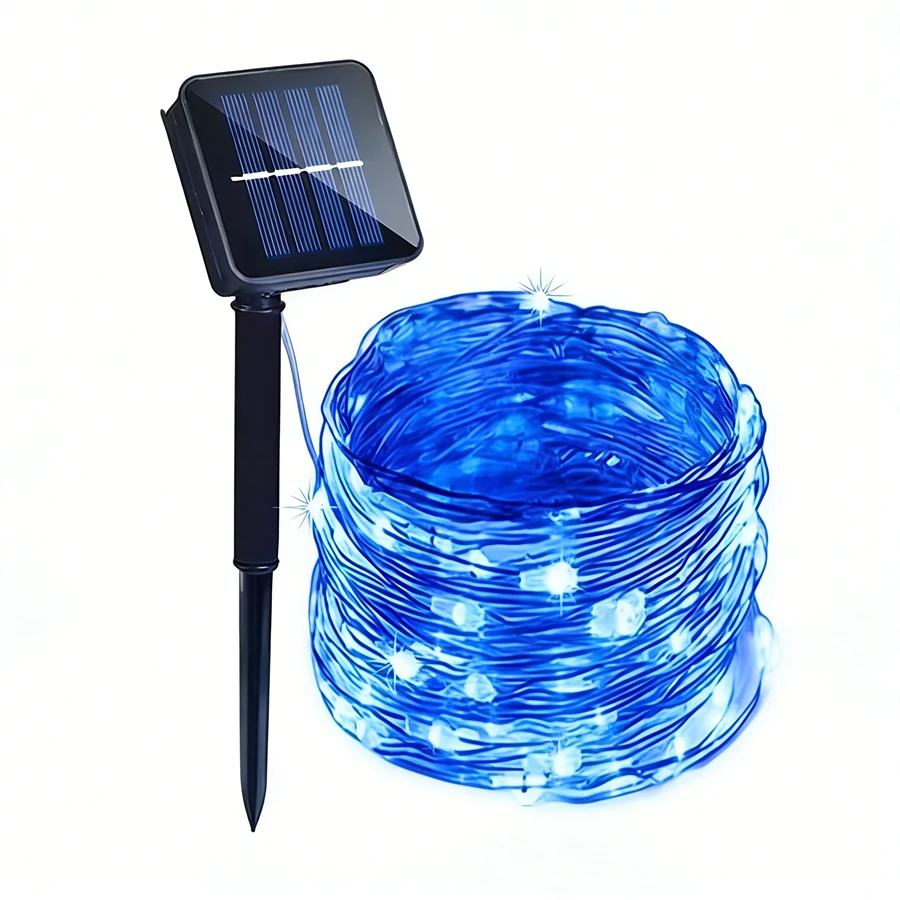 Solar-Powered Waterproof Fairy String Lights with 8 Modes