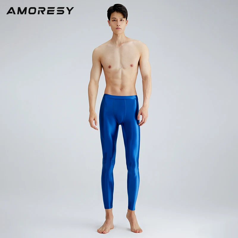 

AMORESY Ares Series Nude Men's Basketball Football Breathable High Brightness Tight Elastic Fitness Pants