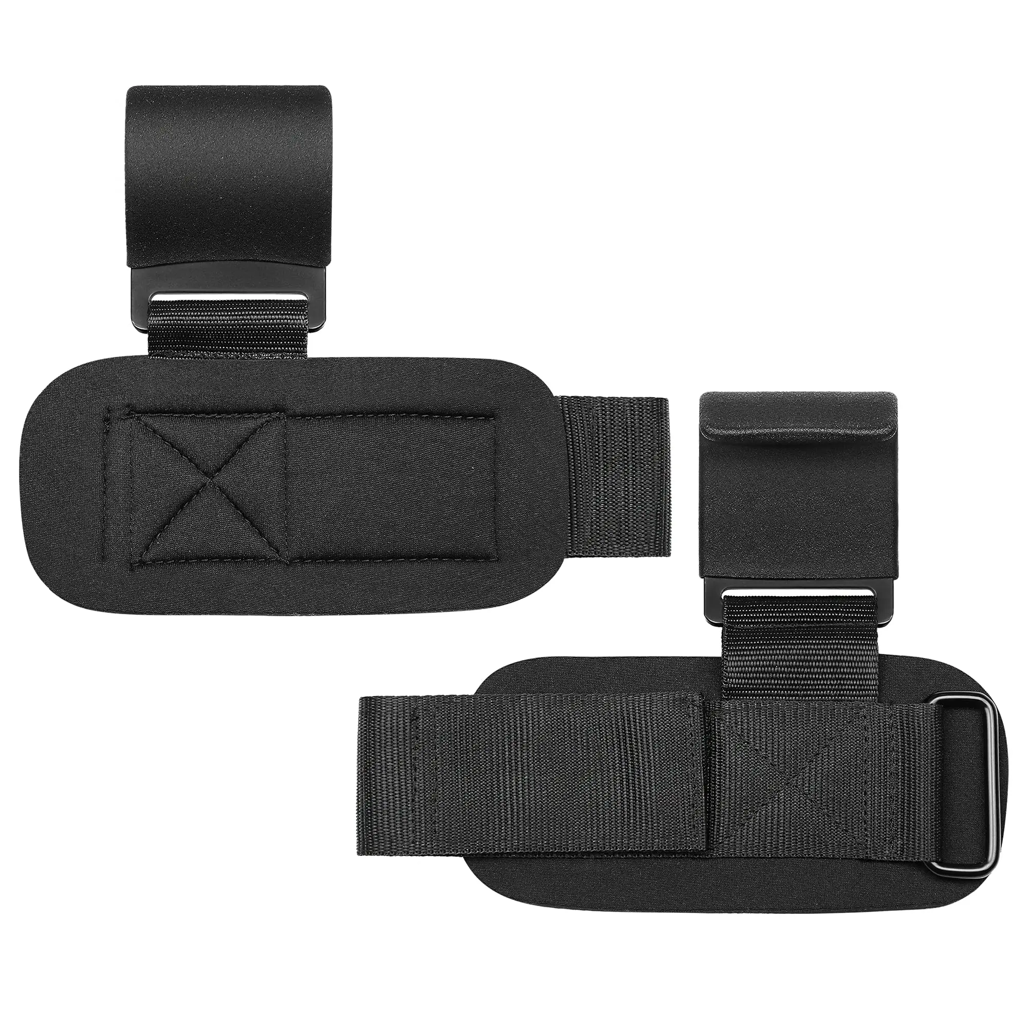 Weight Lifting Hook Grips Padded With Wrist Wraps Hand-Bar Powerlifting Gloves Heavy Duty Pull-ups Hooks Gym Training Straps 3