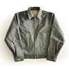 SauceZhan 1940 Safari Style Jacket Short Work Jacket VINTAGE 100% Cotton Men Jacket Solid  Mens Jackets Chamarras Para Hombre 1