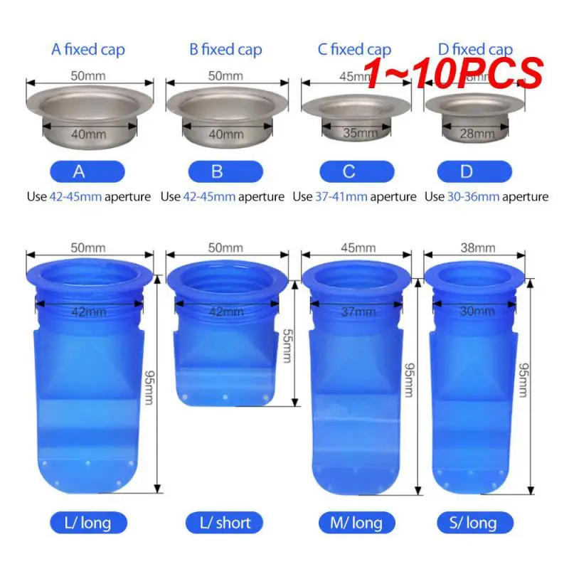 

1-10 шт., силиконовые трубки для защиты от запахов