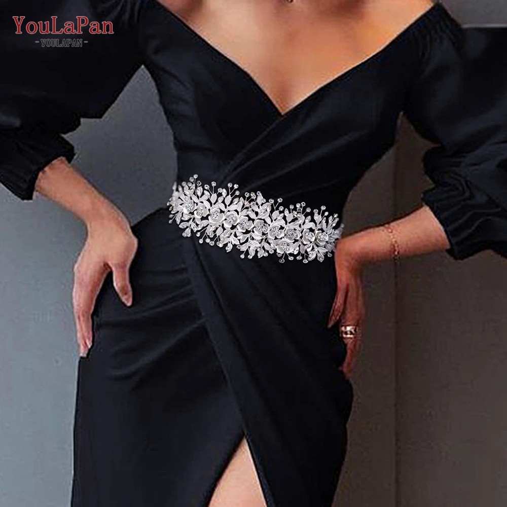 Bridal Waistband Bridal Dress Decoration Wedding Dress Sash Bridal Belts For Women Wedding Jewelry Accessories Party Formal Dress Belt Rhinestone Sash