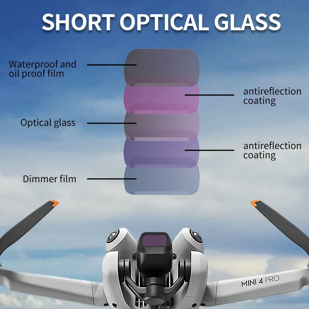Drone Filtros Conjunto para Dji Mini Pro Proteção uv Lens Polarização Cpl Redução de Luz Nd8 Acessórios - Image 3