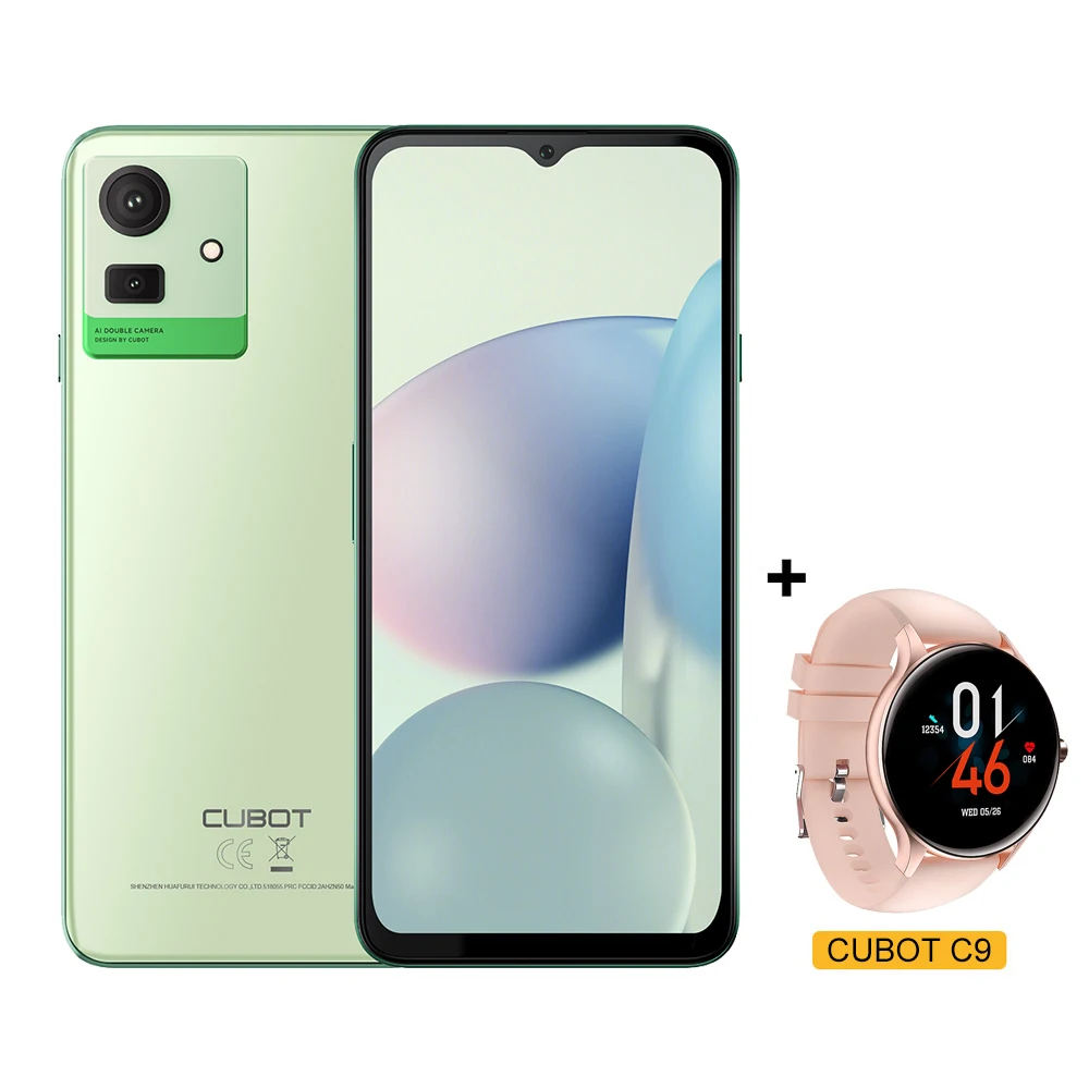 スマートフォン本体 CUBOT NOTE 50 265G Cubot NOTE 50, 16GB RAM (8GB+8GB Extended), 256GB ROM, 6.56