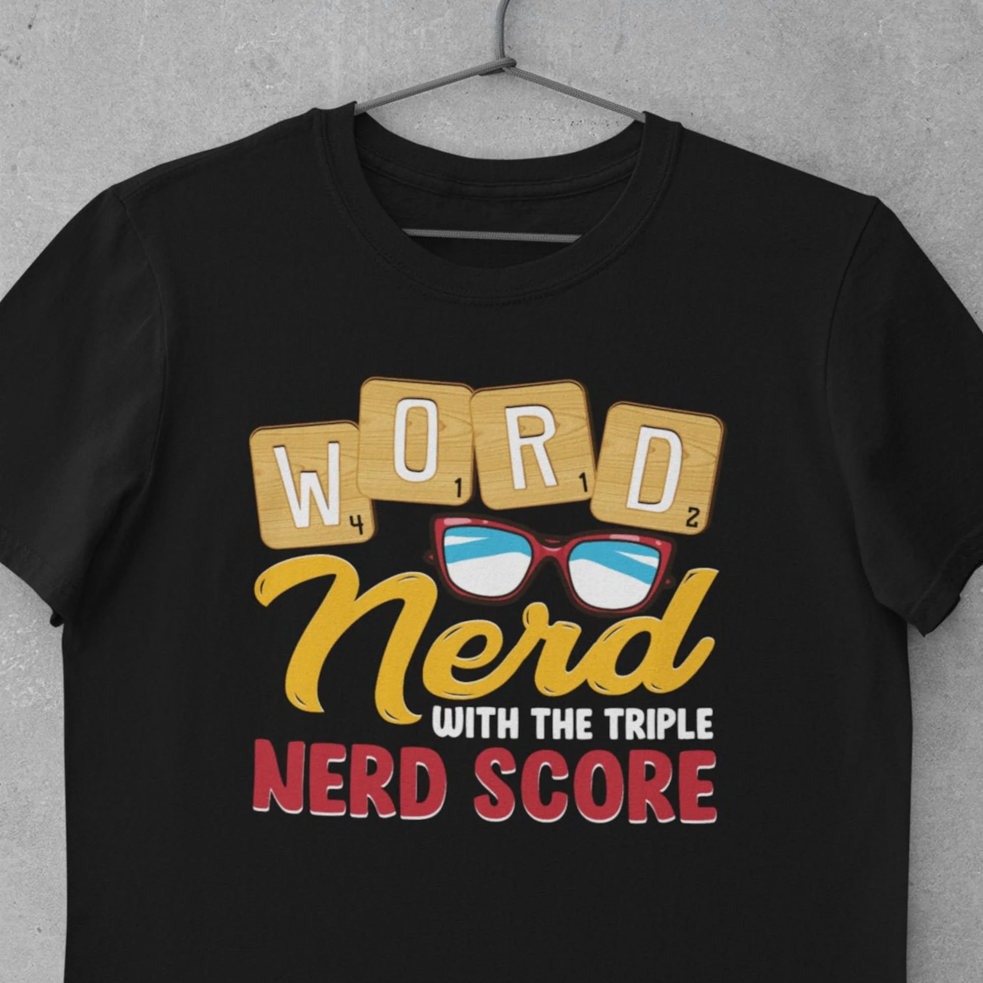 Maglietta Scrabble Lover Word Nerd Con Il Triplo Punteggio