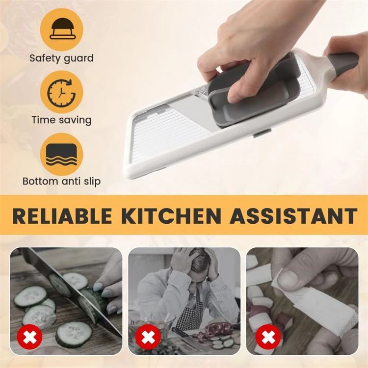 Adjustable Mandoline Vegetable Slicer With Stainless Steel Blade_voghion.com