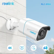 Reolink Smart IP Camera 4K 8MP PoE Outdoor Infrared Night Vision Bullet Camera Featured with Person/Vehicle Detection RLC-810A