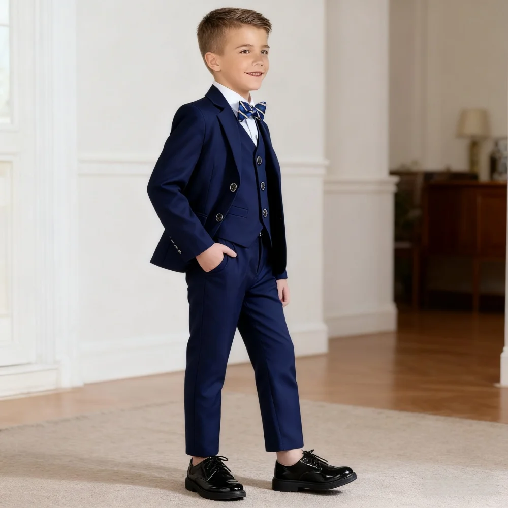 Navy Boys Formal Suit Set 2
