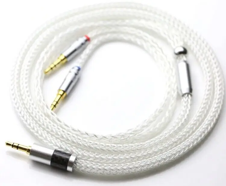 

16cores Pure Silver Headphone Cable for Hifiman HE4XX HE-400i HE560 HE-350 HE1000 HE400SE