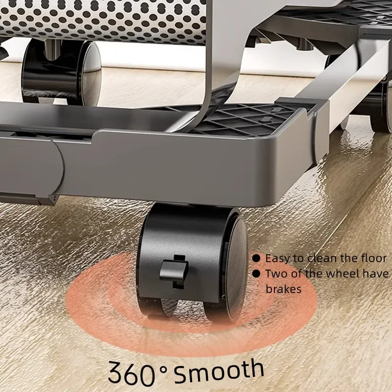 Mobile CPU Stand Holder Computer Desk with Rolling Caster Wheels Adjustable Computer Stand for Tower PC Desk Accessories