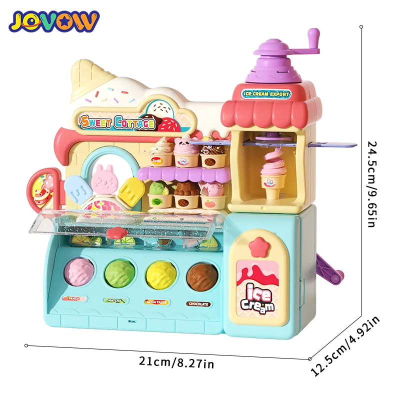 Children's Color Clay Noodle Machine DIY Play Dough Tools Ice Cream Plasticine Mold Kit Puzzle Toys for Boys Girls Birthday Gift 6