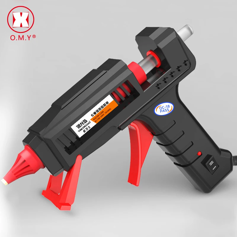 

DIY Hot Melt Glue Gun with Glue Stick 11mm 90-170W 110V-240V Mini Removable Thermo With Holder Electric Heat Temperature Repairs