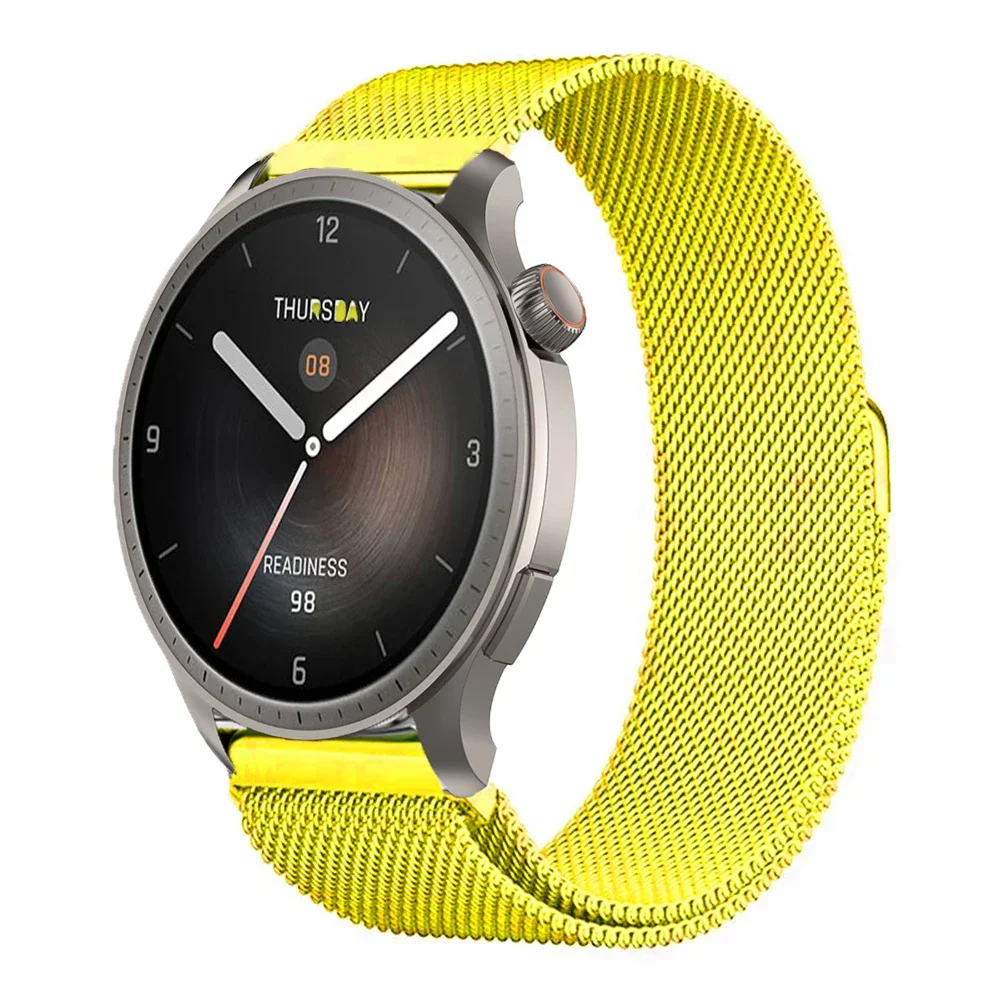 Milanese Stainless Steel Smartwatch Strap - Adjustable Mesh Wristband