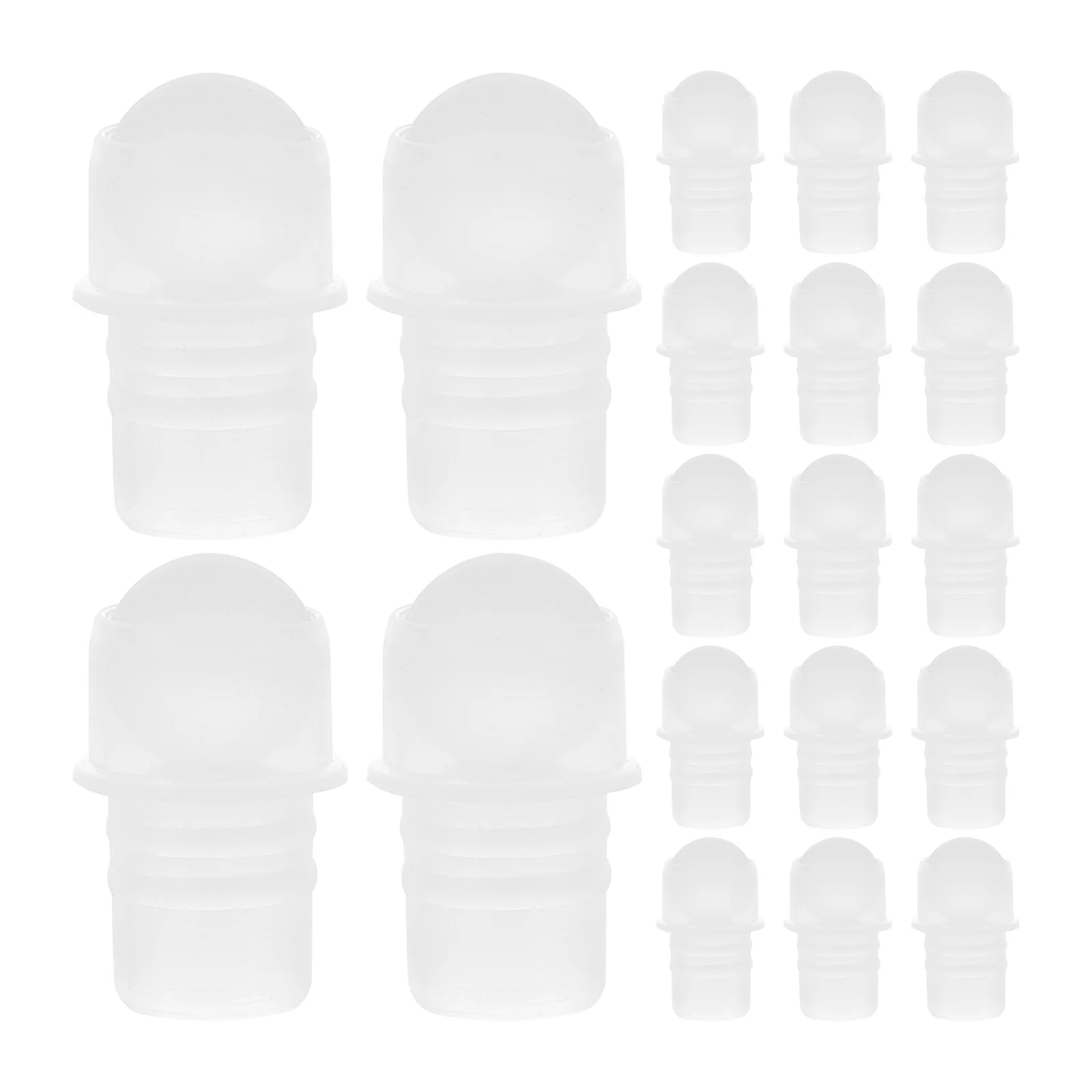 

50 Pcs Essential Oil Transparent Glass Ball Travel Perfume Bottles Oils Pp Loose Bearing Balls
