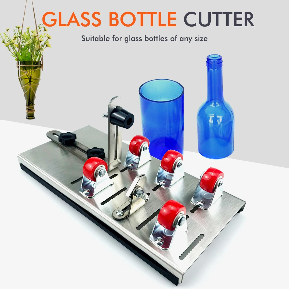 DIY Glasflaschenschneider, verstellbare Größen, Metall-Glasflaschenschneidemaschine, Basteln von Weinflaschen, Haushaltsdekorationen, Schneiden