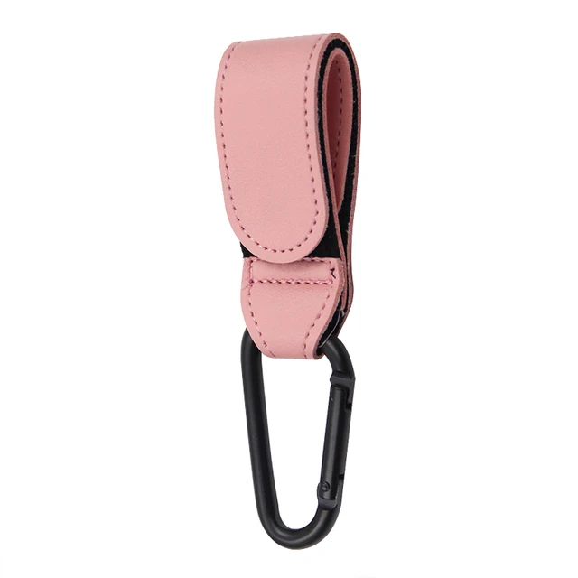 Premium PU Leather Stroller Organizer with 360° Rotatable Hooks, High-Quality Crochet Accents