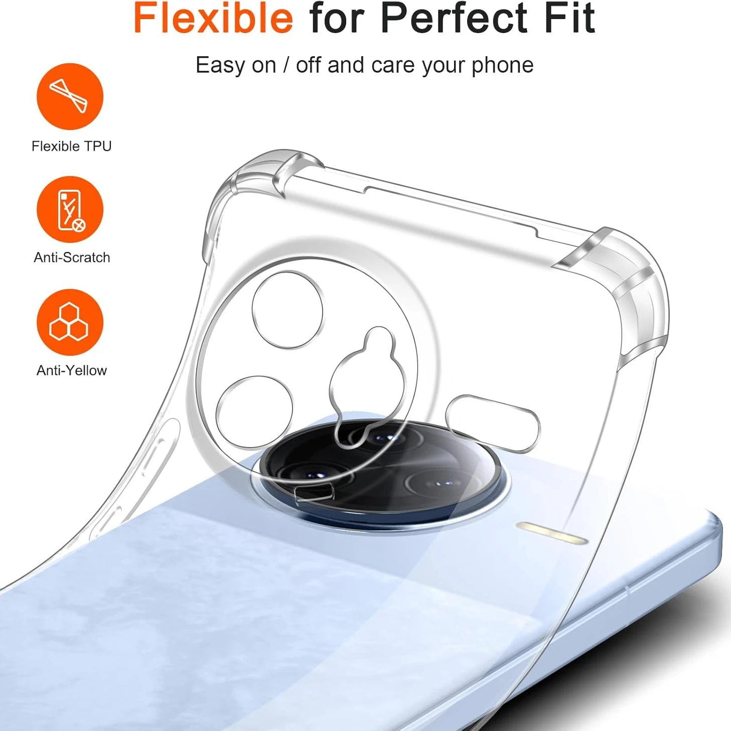 Shockproof Transparent TPU Protective Case - Four-Corners Design