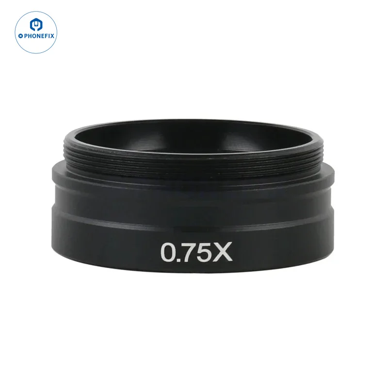 0.3X 0.35X 0.5X 0.7X 1X 2.0X Optical Glass Auxiliary Barlow Lens M42 Objective for 120X-500X C-Mount Industrial Zoom Lens