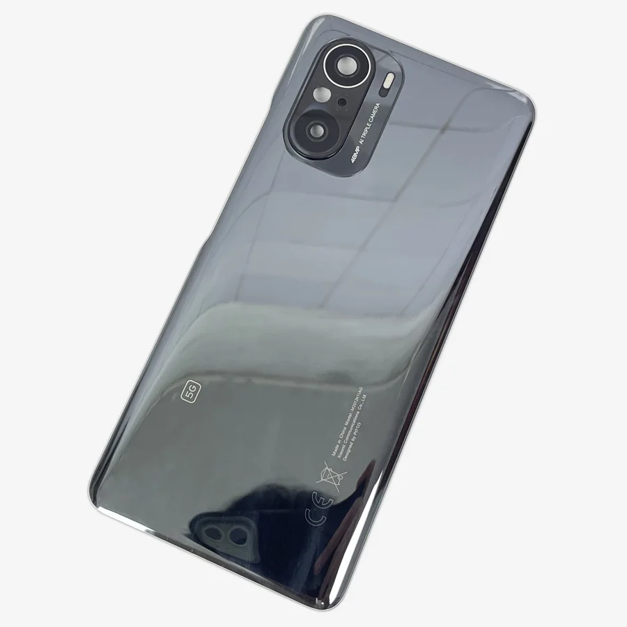 For Poco F3 Back Glass Cover For Xiaomi Poco F3 Back Door Replacement Hard Battery Case Rear Housing Cover With Adhesive phone back cover glass phone back cover glass battery cover