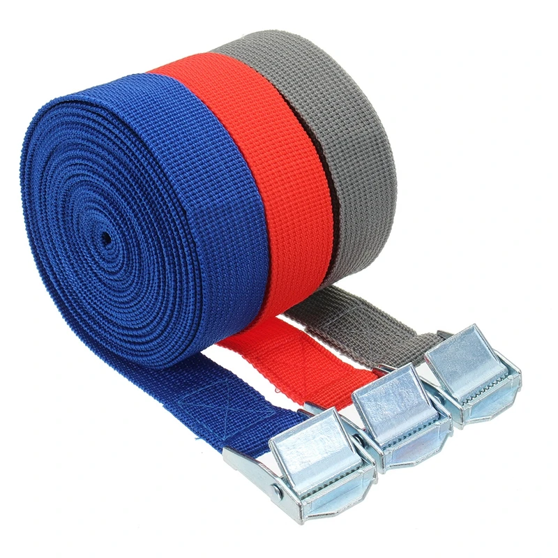 Car Tension Rope Tie Down Strap 5m x 25mm Strong Ratchet Belt Luggage Bag Cargo Lashing Rope Tensioner Metal Buckle Tow cargo straps,cargo tie down strap,tie down straps,lashing strap