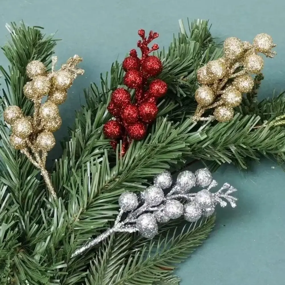 Gold Artificial Flowers DIY Garland Branches Christmas Decorations