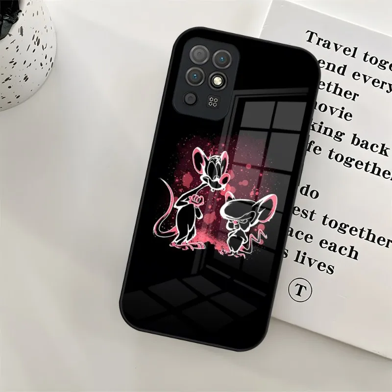 Фото Чехол Pinky And The Brain для телефона Huawei P30 Lite P50 P20 P40 P10 P9 Smartp Z Mate 40 Honor 30 50 60 Pro Plus, стеклянный чехол №2