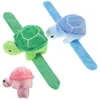 Plush Slap Bracelets Stuffed Animal Turtle Snap Bands Plush Slap Wristband Ocean Theme Party Plush Gifts Fillers Party Favors 1