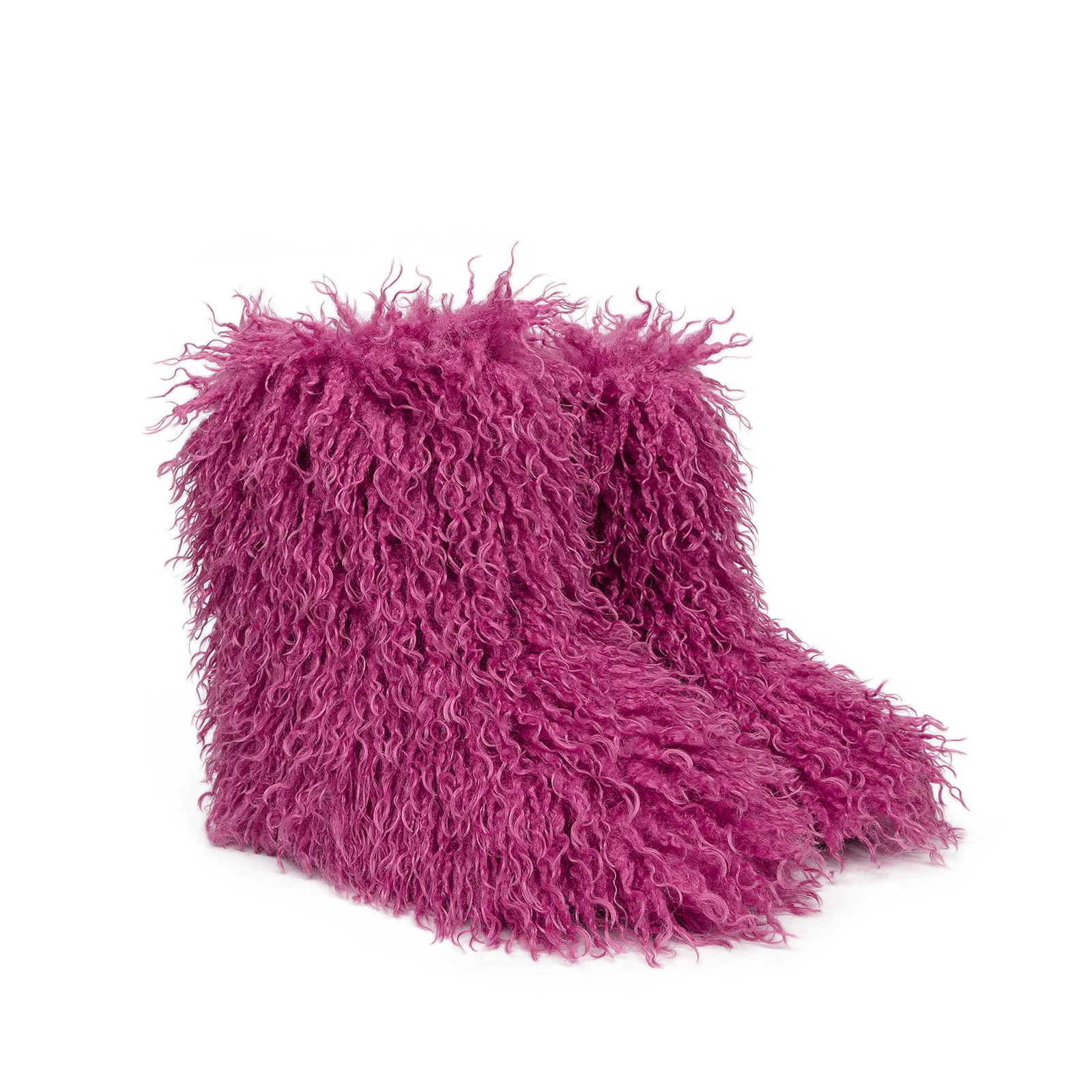 

Boots Woman Winter 2023 Wool Plush Female Winter Imitation Fur Sexy Mid-Tube Snow Ankle Bootss Popular Models