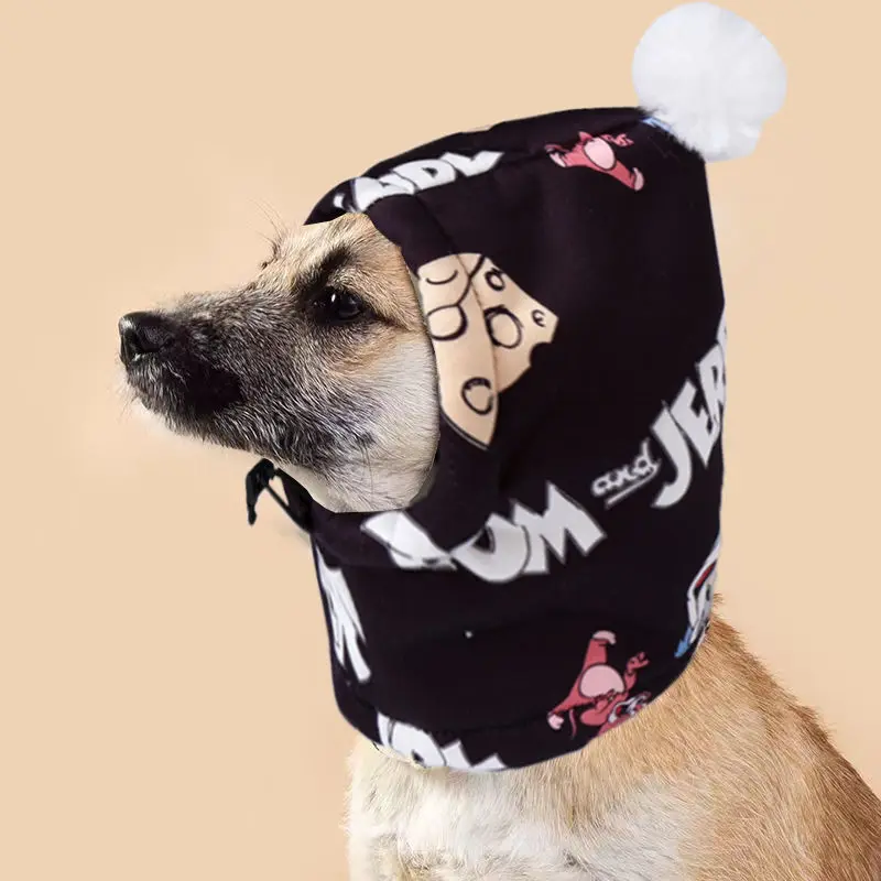 Dog Hat With Winter Velvet And Thick Warm Christmas Hat Bear Shiba Inu New Year's Celebration Cute Winter