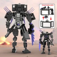 MOC Skibidi Toilet Building Blocks Set Titan Speakerman Cameraman Tvman Bricks DIY Model Toys For Kid New Year Birthday Gifts 2