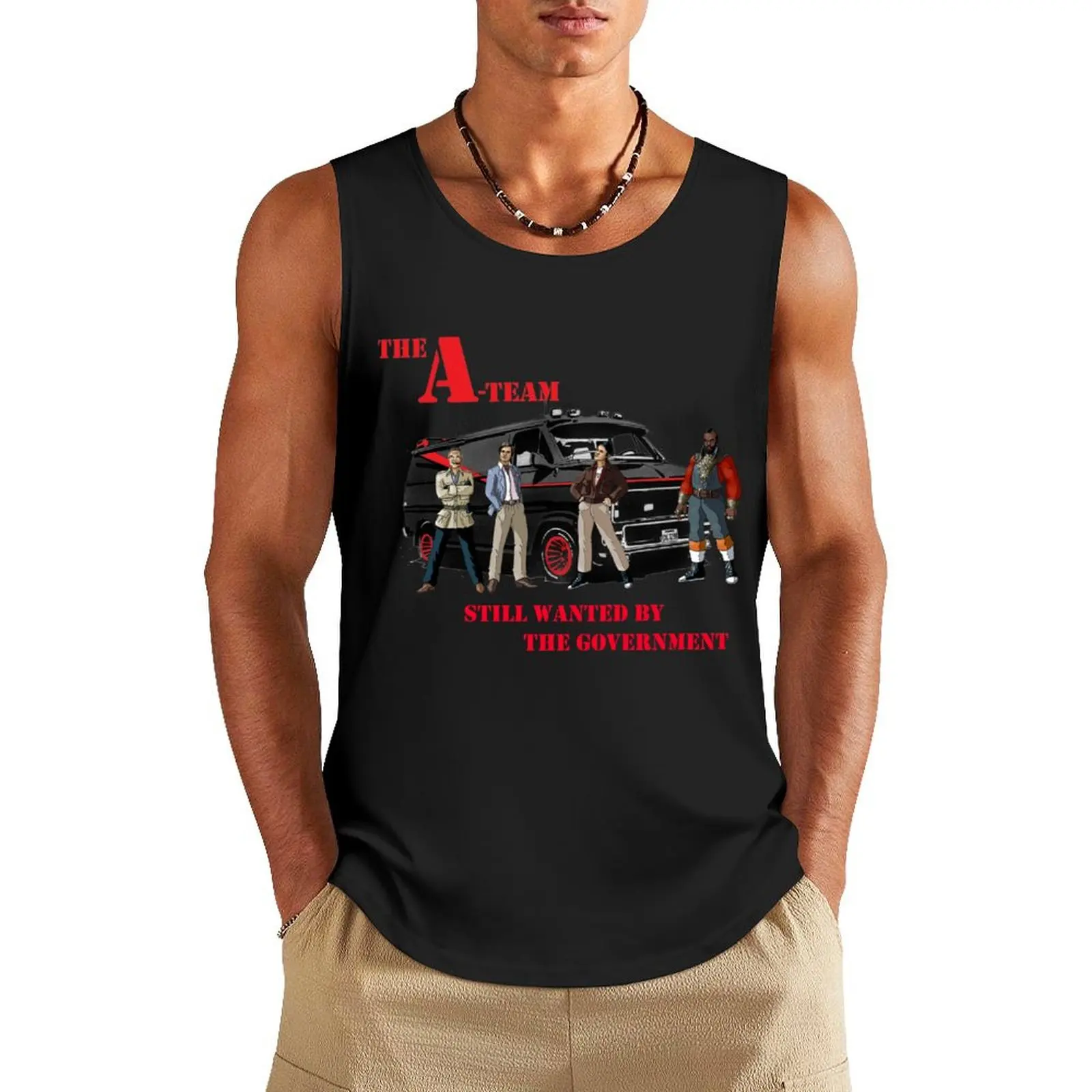 

The A-Team Tank Top summer anime t-shirts vest men
