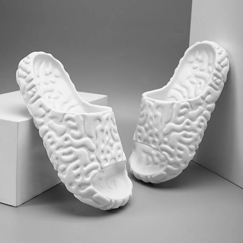 Erkekler için Kayma Terlik Kaymaz Kaymaz Yazlık Terlik Yumuşak Köpük Kaydırıcılar İç Mekan Dış Mekan için Kalın Tabanlı Terlik_voghion.com