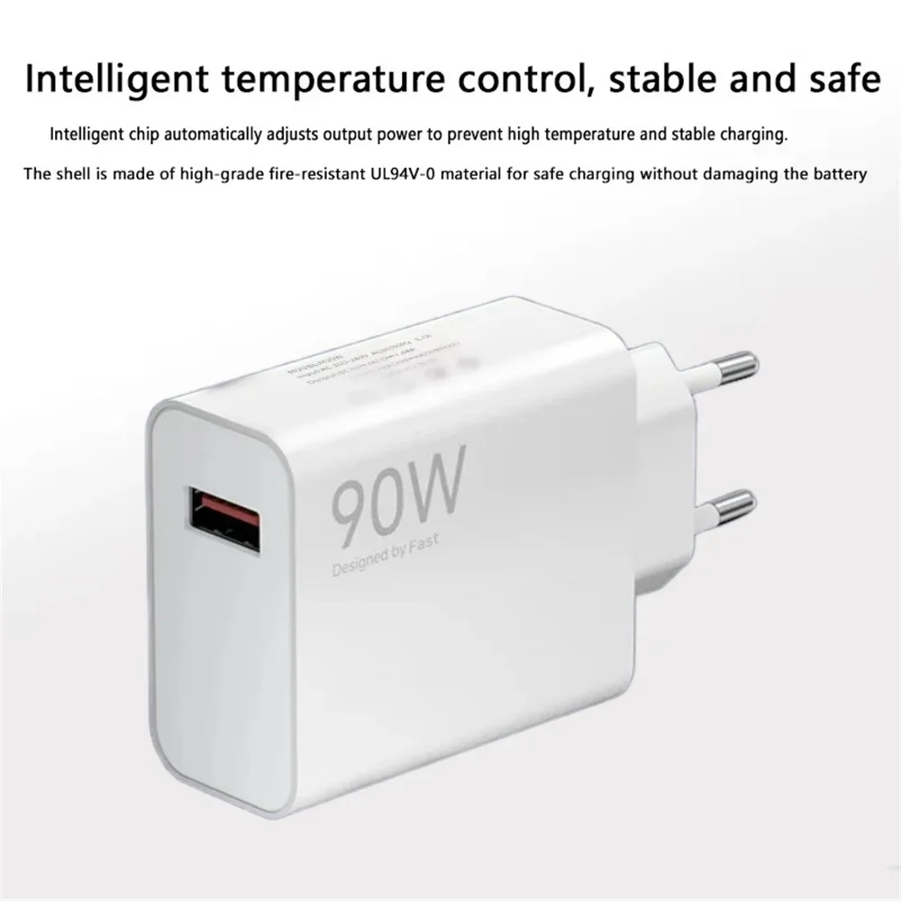 90W EU US Plug Usb Charger Turbo Fast Charging Power Adapter USB C Cable For Mi 15 Ultra 14 13 12 Ultra Poco X7 X6 F7 Pro