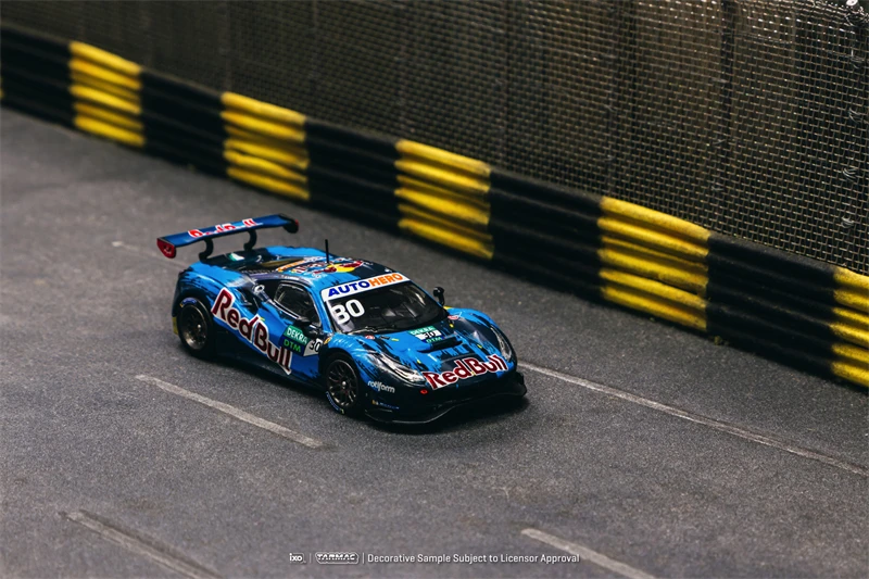 

Tarmac Works x IXO 1:64 488 GT3 RB Blue #30 Diecast Model Car