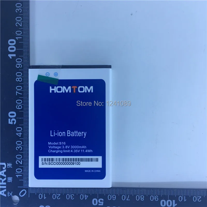 Batteria del telefono cellulare batteria HOMTOM S16 3000mAh lungo tempo di standby accessori mobili HOMTOM ad alta capacità - Image 3