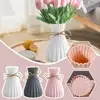 Water Ripple Vase Pineapple Pattern Rope Plastic Vase Flower Decoration Vase Simple Home Simulation Small Fresh O0M5 2