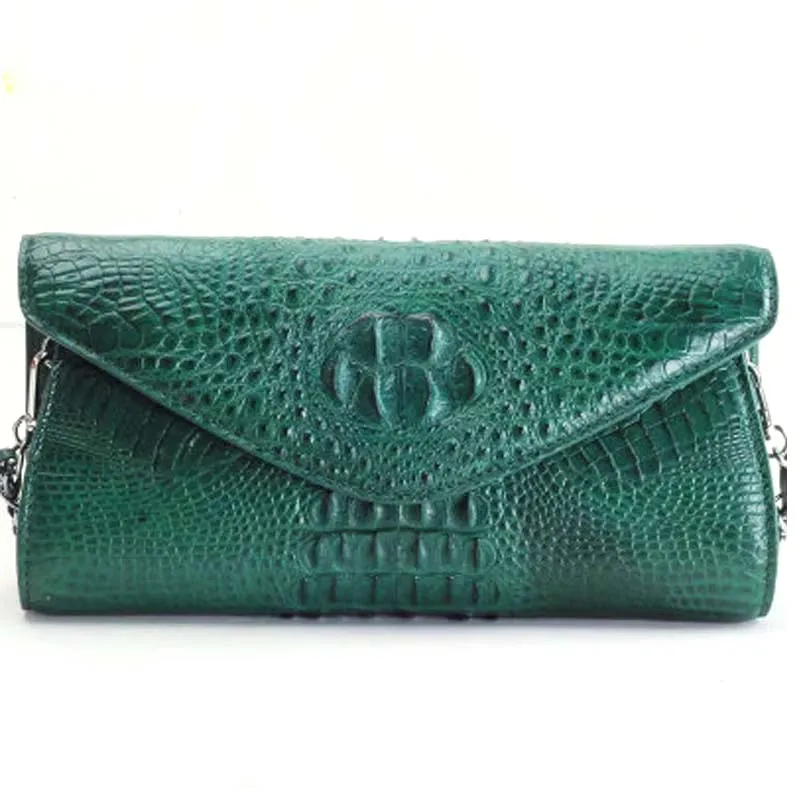ourui new women chain bag Female crocodile bag No stitching One shoulder female leisure Female