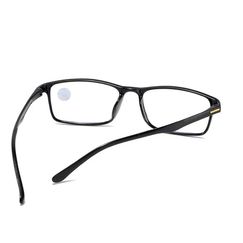 Leichte tr90 quadratische Lesebrille Frauen Männer Mode Myopie photo chrome Brille-2010-2015 bis-0,5