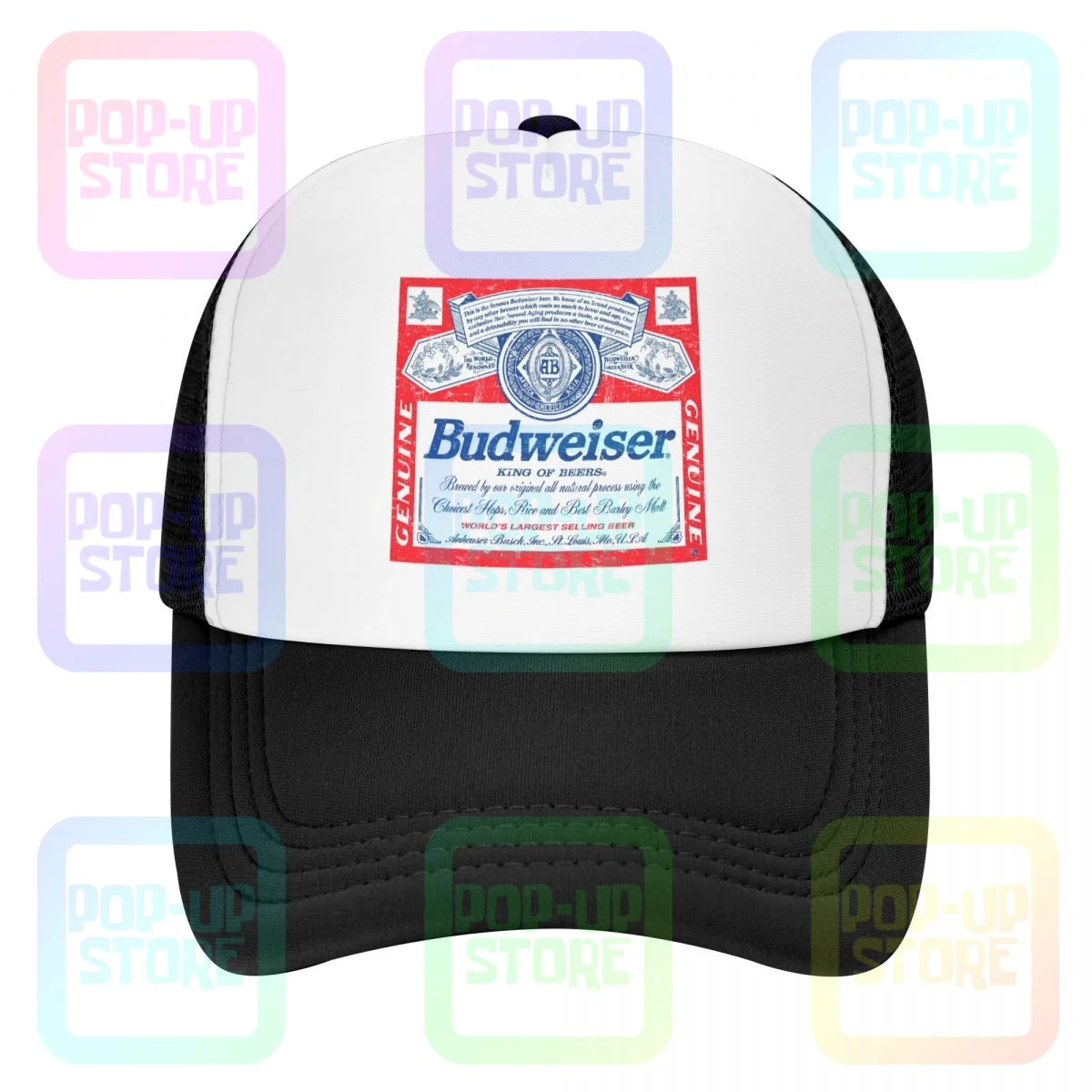 Casquette de baseball Budweiser bière logo couronne rouge chapeau I5