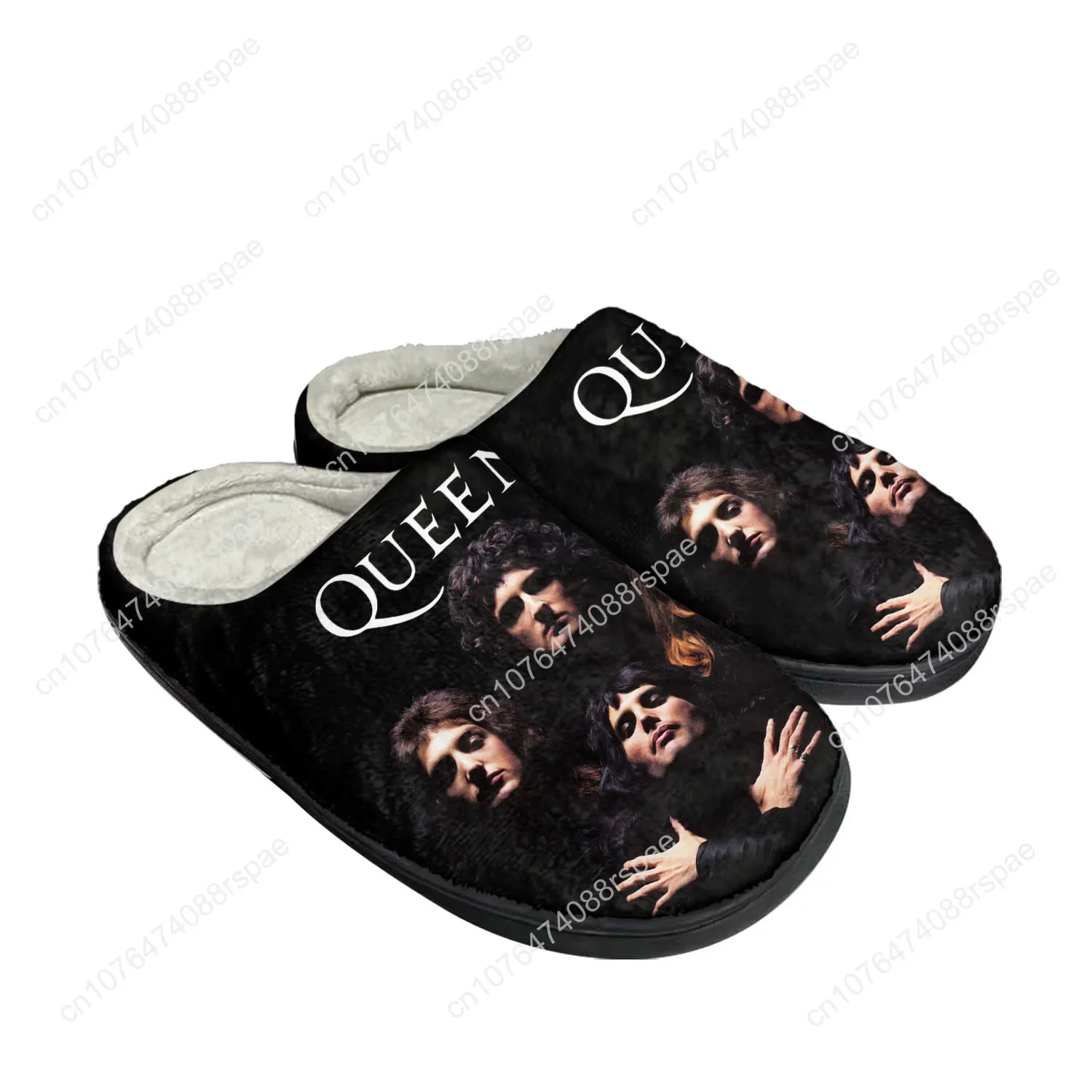 Queen Rock Band Fashion Home Cotton Custom Slippers Mens Womens Sandals Plush Bedroom Casual Keep Warm Shoes Thermal Slipper