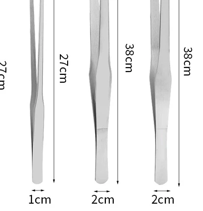 Stainless Steel Reptile Feeding Tongs With Rubber Tips Aquarium Aquarium Straight And Curved Tweezers Pet Feeding Accessories Stainless Steel Reptile Feeding Tongs With Rubber Tips Aquarium Aquarium Straight And Curved Tweezers Pet Feeding Accessories